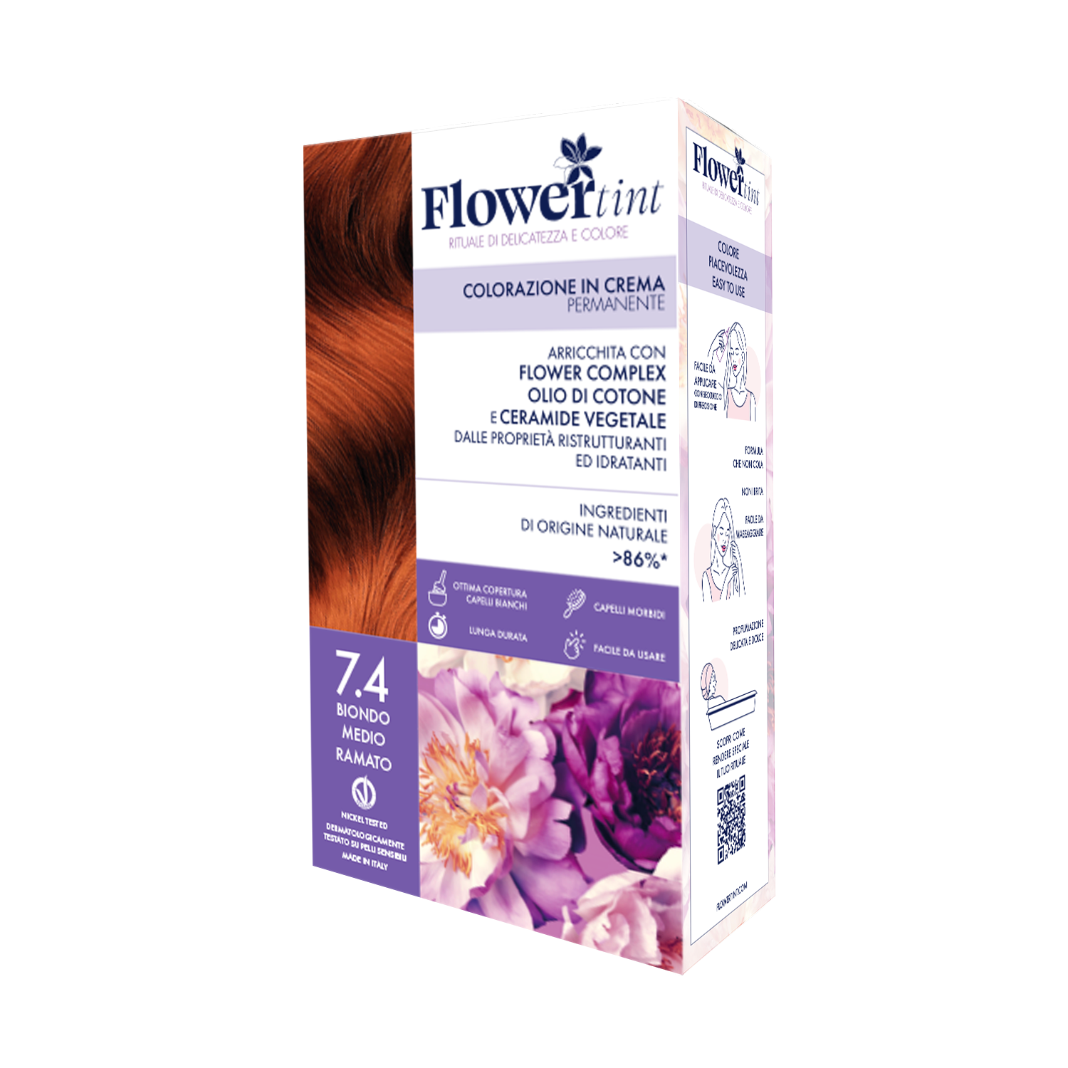 Flower Tint Tintura in crema 7.4 Biondo Medio Ramato
