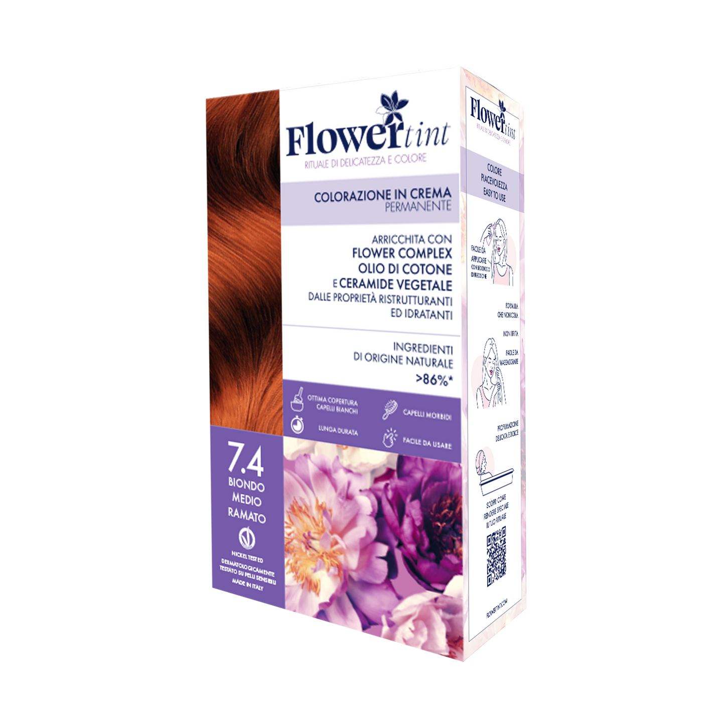 Flower Tint Tintura in crema 7.4 Biondo Medio Ramato