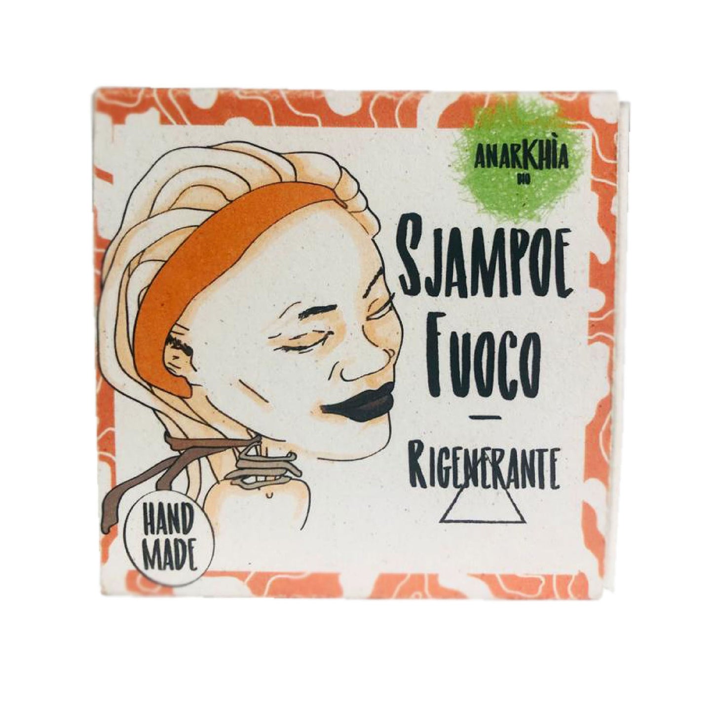 Anarkhia Bio shampoo solido rigenerante Sjampoe Fuoco