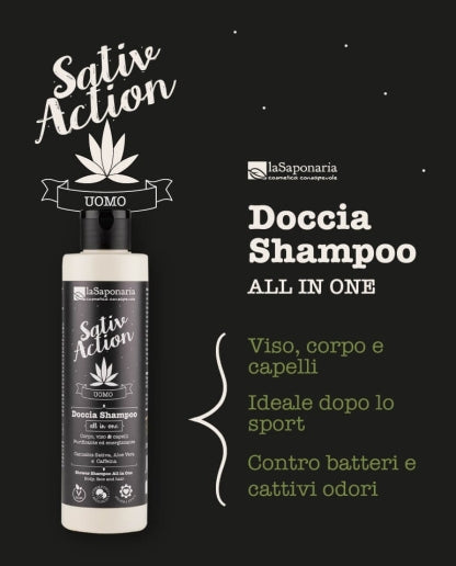 La Saponaria Doccia Shampoo cbd